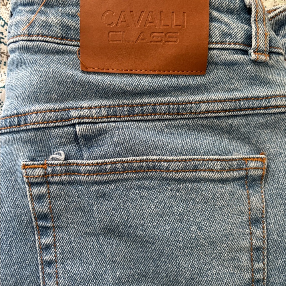 Cavalli Class size 32 Light Blue Denim Jeans